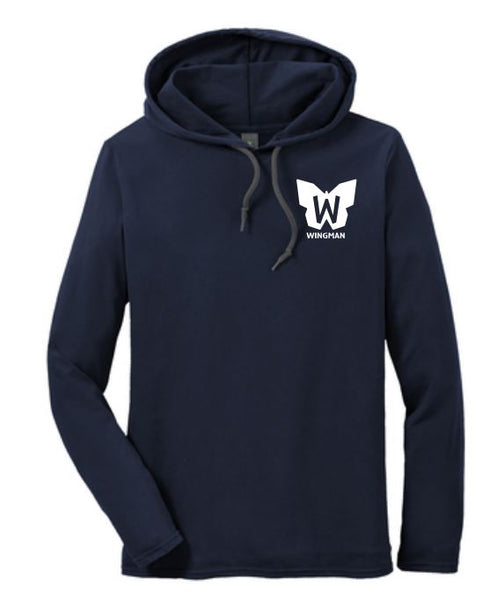 Wingman Unisex Softstyle® Long Sleeve Hood Tee