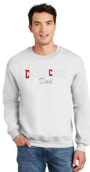 Conard Cheerleading DryBlend® Crewneck Sweatshirt (Dad, Mom, Bestie, Alumni)