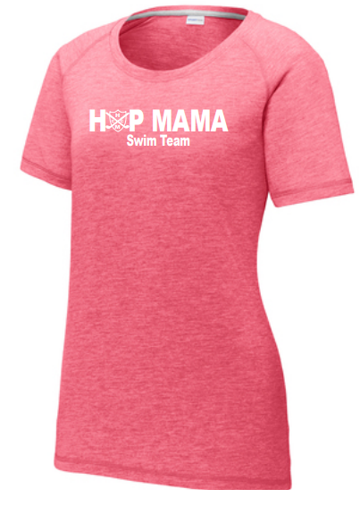 Ladies Tri-Blend Wicking Scoop Neck Raglan Tee