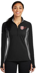 Women's Sport-Wick® Stretch Contrast 1/4-Zip Pullover with Conard Cheer Logo