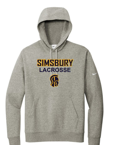 Trojan Lacrosse Nike Club Fleece Sleeve Swoosh Pullover Hoodie