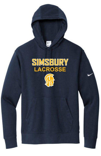 Trojan Lacrosse Nike Club Fleece Sleeve Swoosh Pullover Hoodie