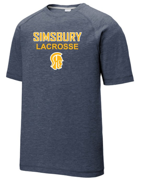 Trojans Lacrosse PosiCharge® Tri-Blend Wicking Raglan Tee