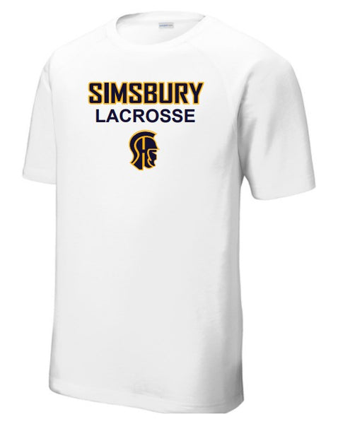 Trojans Lacrosse PosiCharge® Tri-Blend Wicking Raglan Tee