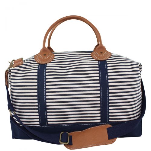 Stripe Weekender Tote