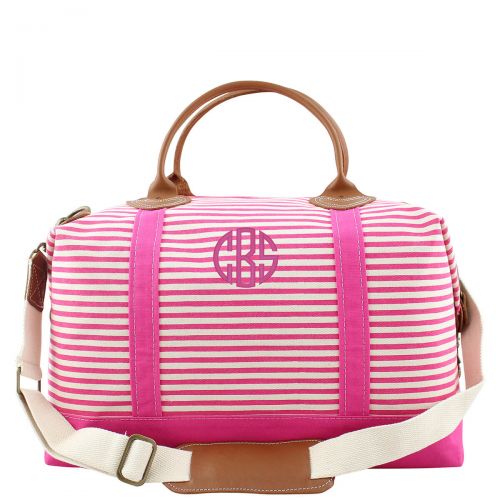 Stripe Weekender Tote