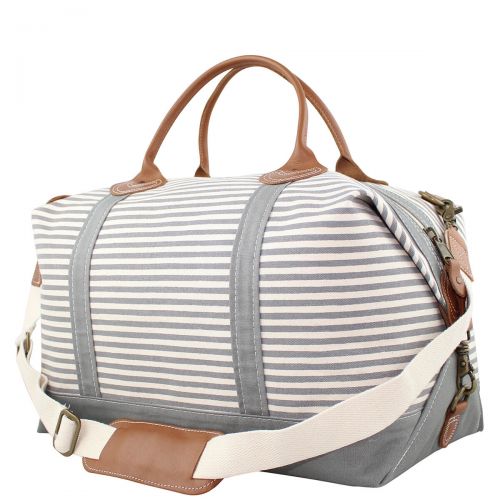 Stripe Weekender Tote