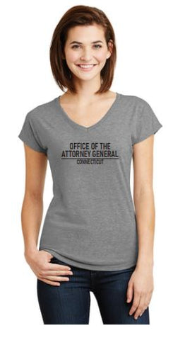 State of Connecticut Attorney General Ladies Tri-Blend T-Shirt