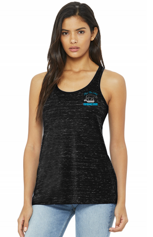 STL Flowy Racerback Tank - Black Marble