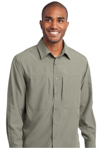 Eddie Bauer® - Long Sleeve Performance Travel Shirt