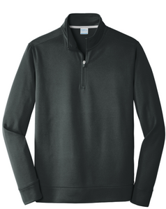 Black Performance Fleece 1/4-Zip Pullover Sweatshirt