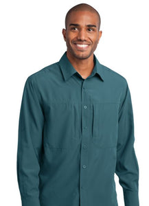 Eddie Bauer® - Long Sleeve Performance Travel Shirt