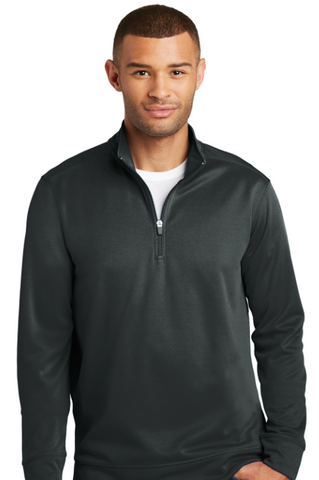 Black Performance Fleece 1/4-Zip Pullover Sweatshirt