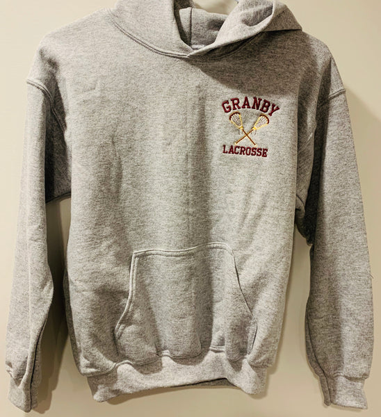 Sport Gray Granby Lacrosse Hoodie