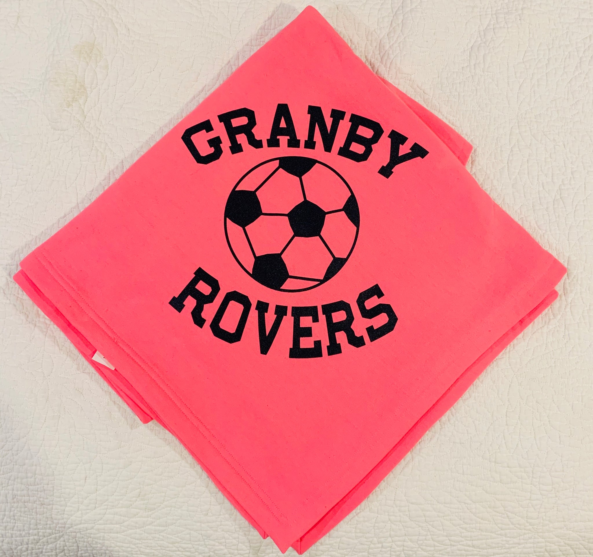 Granby Rovers Pink Sweatshirt Blanket