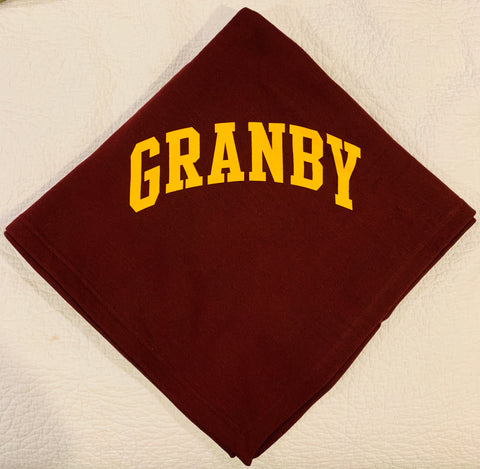 Maroon Granby Core Fleece Sweatshirt Blanket