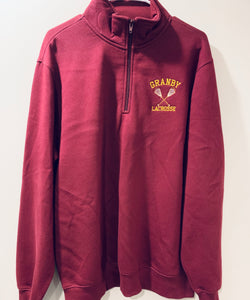 Maroon Granby Lacrosse 1/4 Zip