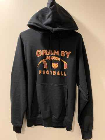 Black Granby Football Hoodie